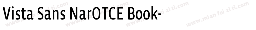 Vista Sans NarOTCE Book字体转换